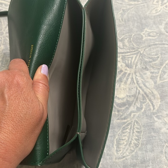 Rebecca Minkoff Megan Half Moon Emerald green crossbody. Rare and gorgeous. - Picture 9 of 11